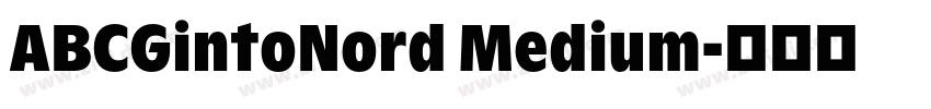 ABCGintoNord Medium字体转换